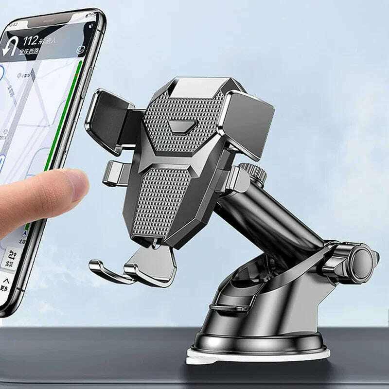 2023 NEW Universal Sucker Car Phone Holder 360° Windshield Car Dashboard Mobile Cell Support Bracket for 4.0-7 Inch Smartphones - KIMLUD