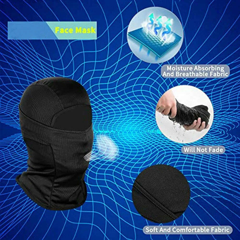 KIMLUD, 2024 Balaclava Face Mask for Men Women Full Breathable Cycling Ski Face Mask Hood Tactical Snow Motorcycle Running Cold Weather, KIMLUD Womens Clothes