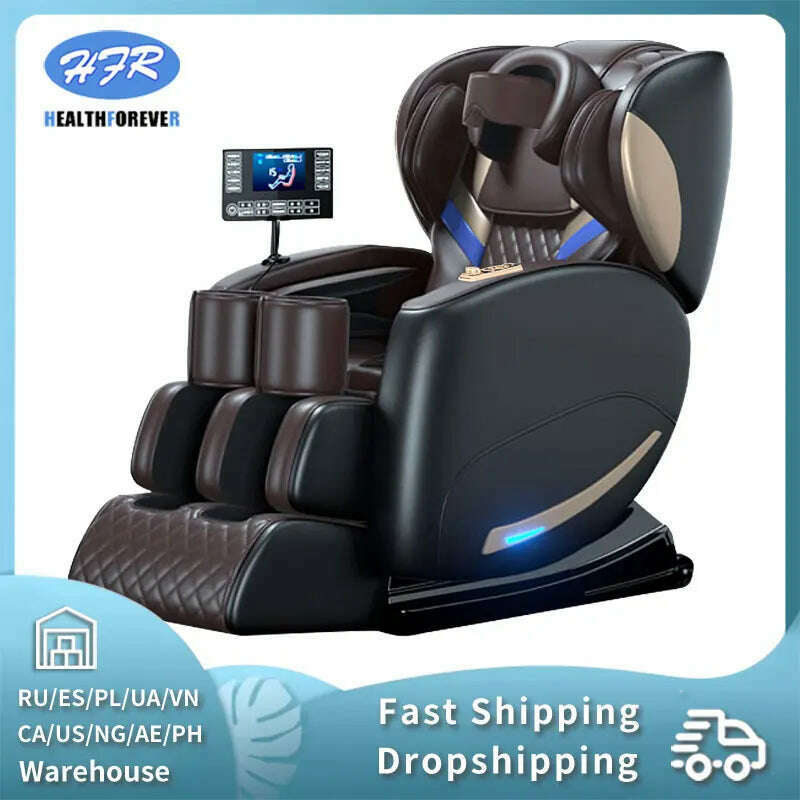 KIMLUD, 2024 Massage Chair 4D Zero Gravity Full Body and Recliner, Shiatsu Recliner, Massage Chair with Bluetooth Speaker, KIMLUD Womens Clothes