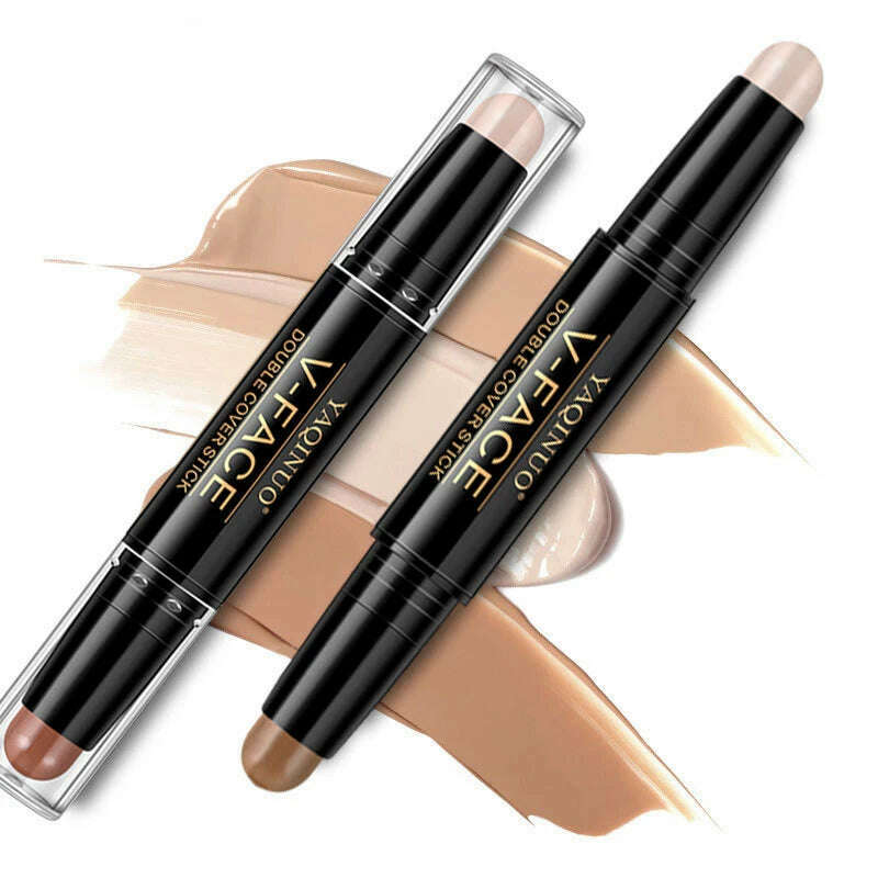 KIMLUD, 2024 New Hot Face Foundation Concealer Pen Long Lasting Dark Circles Corrector Contour Concealers Stick Cosmetic Makeup, KIMLUD Womens Clothes