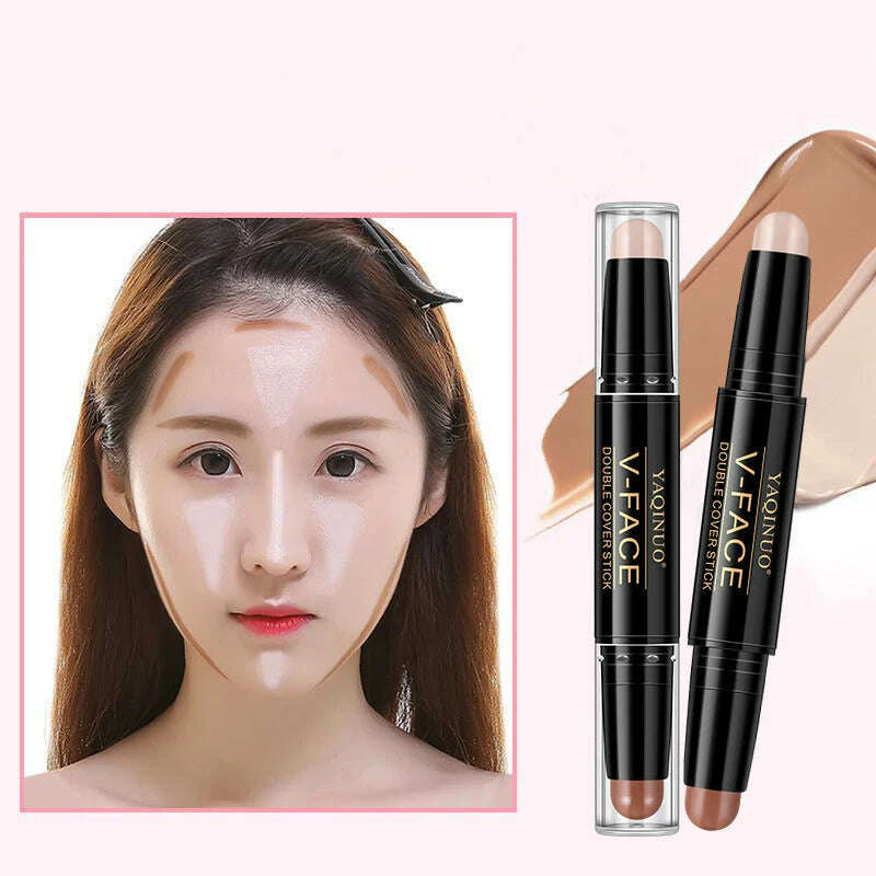 KIMLUD, 2024 New Hot Face Foundation Concealer Pen Long Lasting Dark Circles Corrector Contour Concealers Stick Cosmetic Makeup, KIMLUD Womens Clothes