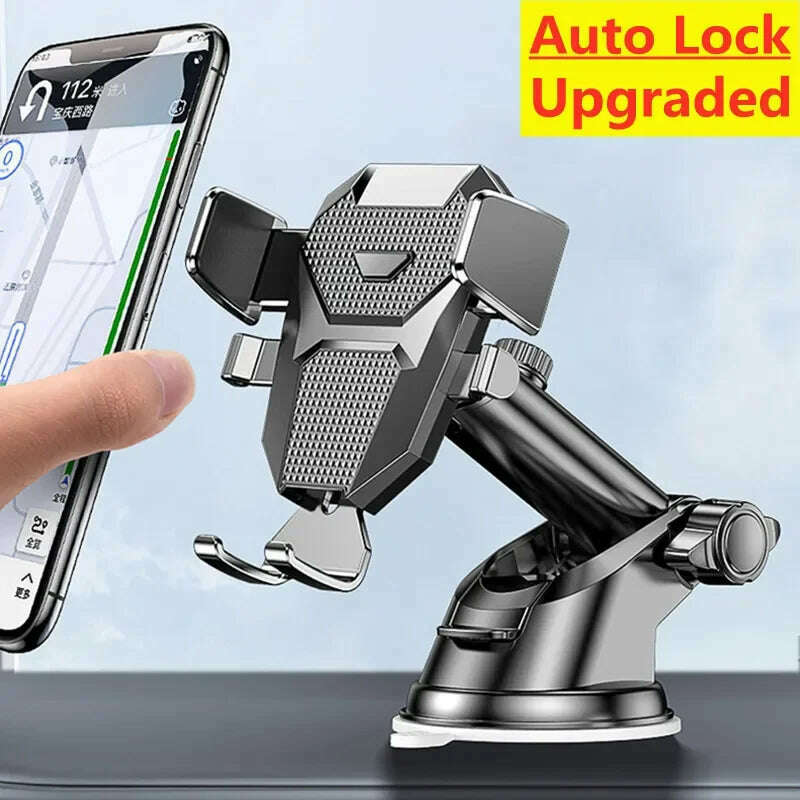 2024 NEW Universal Sucker Car Phone Holder 360° Windshield Car Dashboard Mobile Cell Support Bracket for iPhone Samsung Xiaomi - KIMLUD