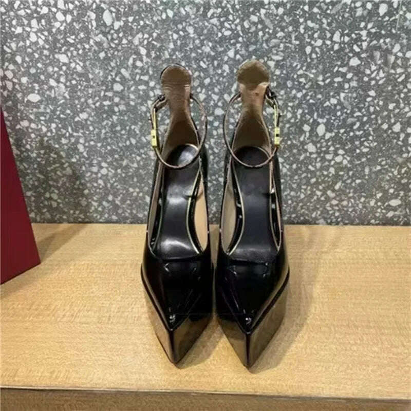 2024 Summer New Women's Shoes Fashion Sexy Thick High Heels Party Banquet Women's Stage Shoes Women's Wedding Shoes - KIMLUD