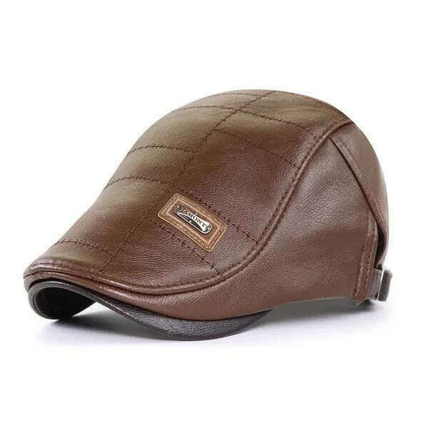 21 Types Men Berets 2021 Spring Autumn Winter Windproof Street Newsboy Beret Hat Retro England Hat Men Hats Peaked Painter Caps - KIMLUD
