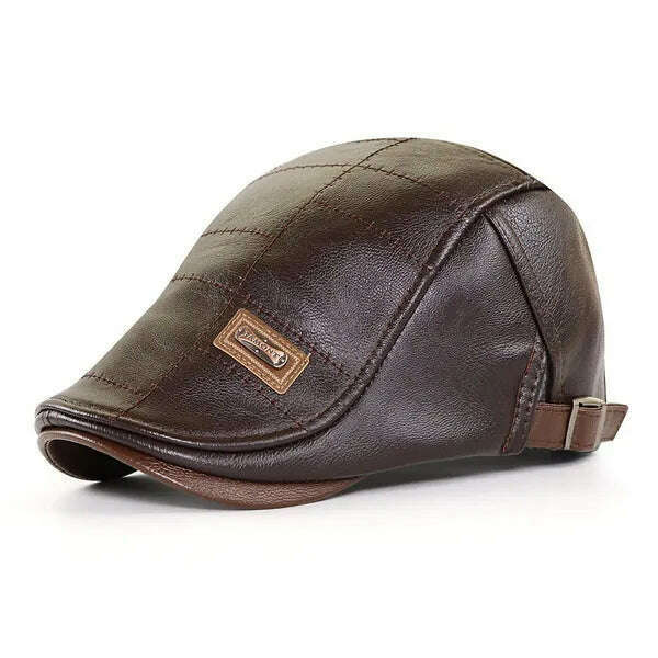 21 Types Men Berets 2021 Spring Autumn Winter Windproof Street Newsboy Beret Hat Retro England Hat Men Hats Peaked Painter Caps - KIMLUD