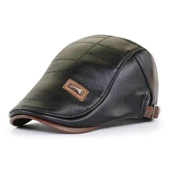 21 Types Men Berets 2021 Spring Autumn Winter Windproof Street Newsboy Beret Hat Retro England Hat Men Hats Peaked Painter Caps - KIMLUD