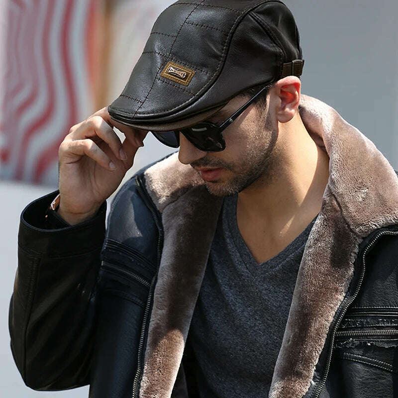 21 Types Men Berets 2021 Spring Autumn Winter Windproof Street Newsboy Beret Hat Retro England Hat Men Hats Peaked Painter Caps - KIMLUD