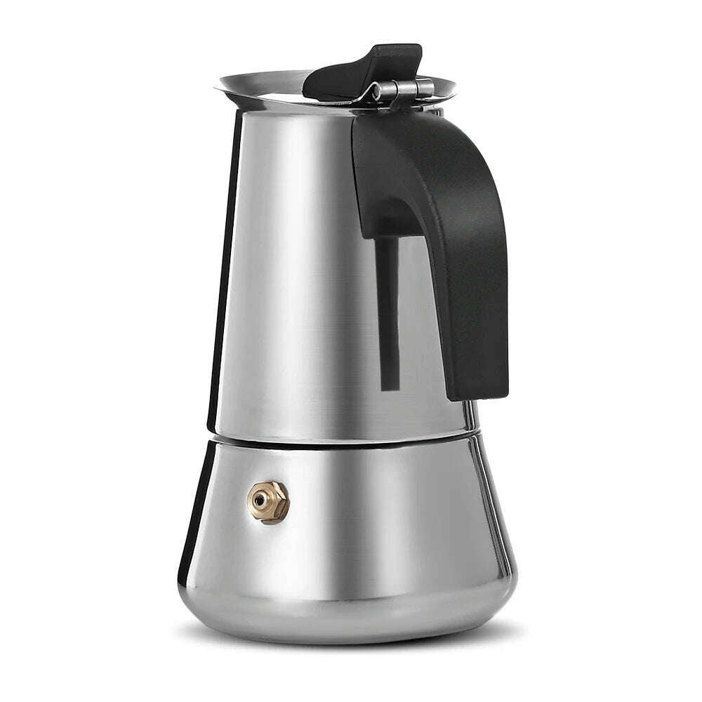 KIMLUD, 2/4/6/9 Cups Coffee  Pot Stainless Steel Mocha Espresso Latte Stovetop Filter Moka Coffee Maker Coffee Pot for Kitchen WF1111, KIMLUD Womens Clothes