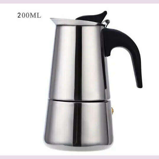 KIMLUD, 2/4/6/9 Cups Coffee  Pot Stainless Steel Mocha Espresso Latte Stovetop Filter Moka Coffee Maker Coffee Pot for Kitchen WF1111, KIMLUD Womens Clothes