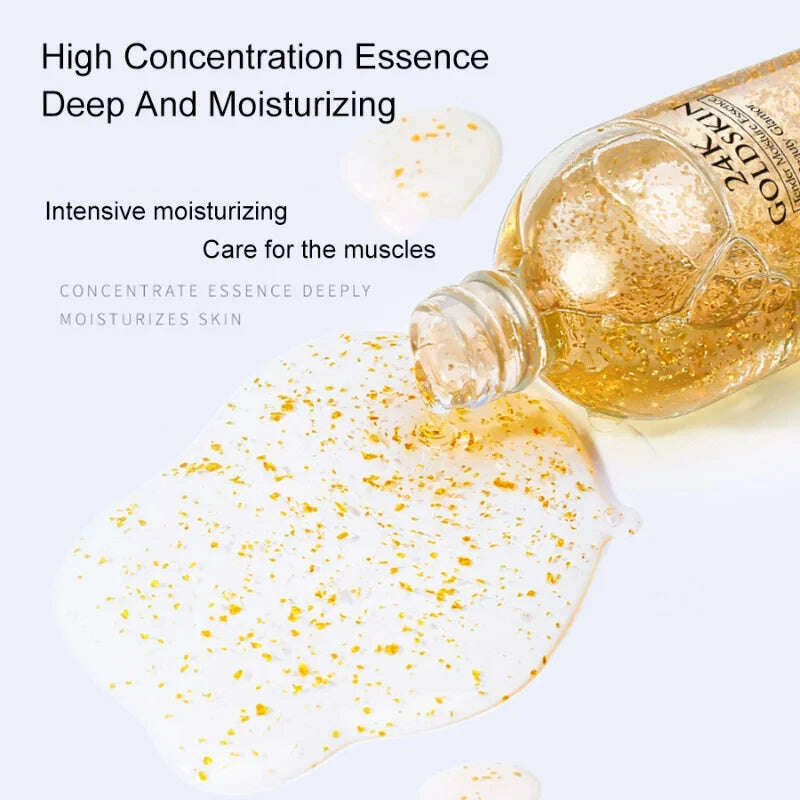 24K Gold Hyaluronic Acid Serum for Face Anti-wrinkle Anti-aging Brightening Moisturizing skincare Facial Serum Essence Face Care - KIMLUD