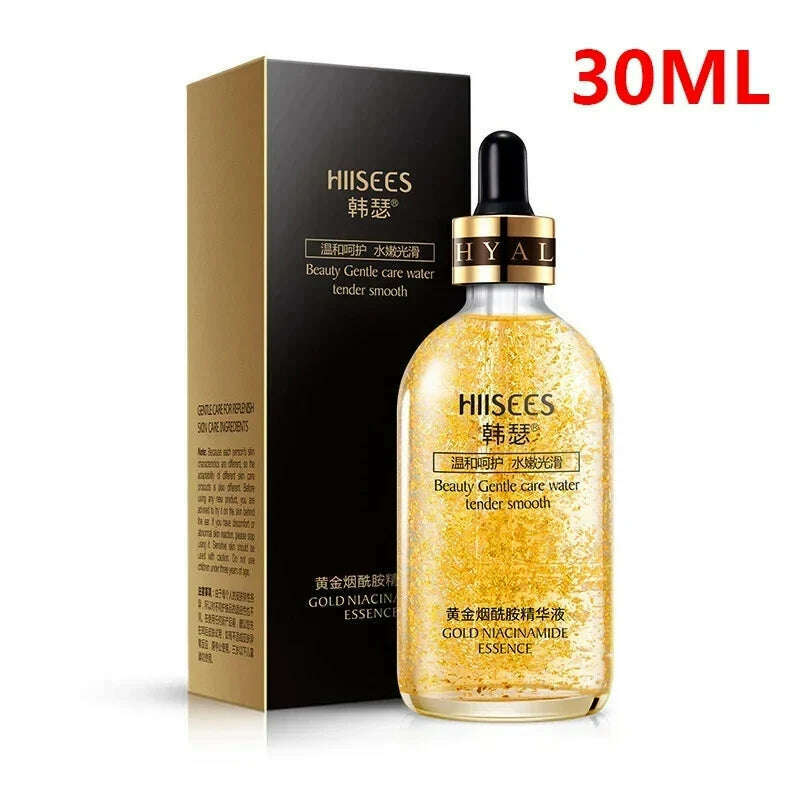 24K Gold Hyaluronic Acid Serum for Face Anti-wrinkle Anti-aging Brightening Moisturizing skincare Facial Serum Essence Face Care - KIMLUD