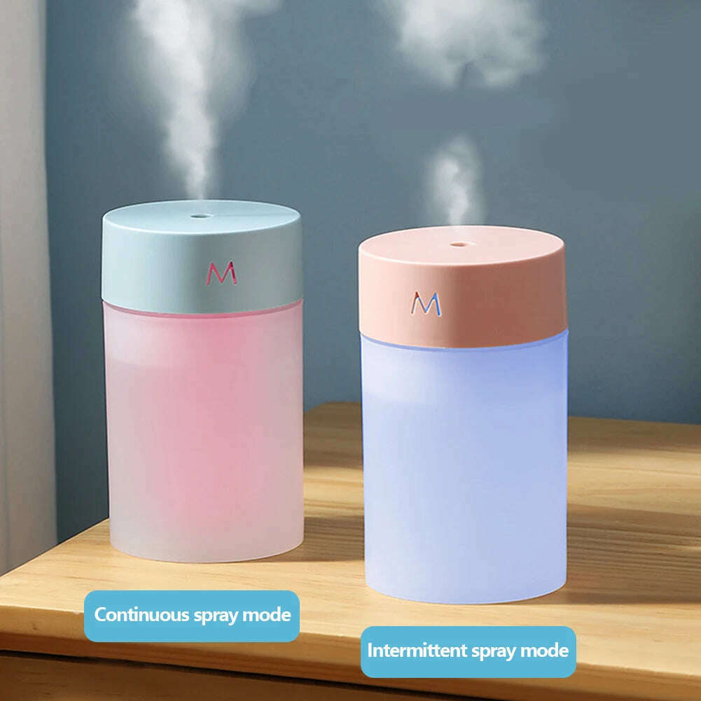 KIMLUD, 260ML Air Humidifier Ultrasonic Mini Aromatherapy Diffuser Portable Sprayer USB Essential Oil Atomizer LED Lamp for Home Car, KIMLUD Womens Clothes