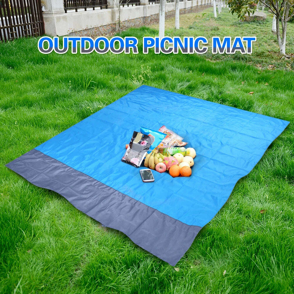 2x2.1m Waterproof Beach Blanket Outdoor Camping Blanket Portable Picnic Mat Camping Ground Mat Mattress - KIMLUD