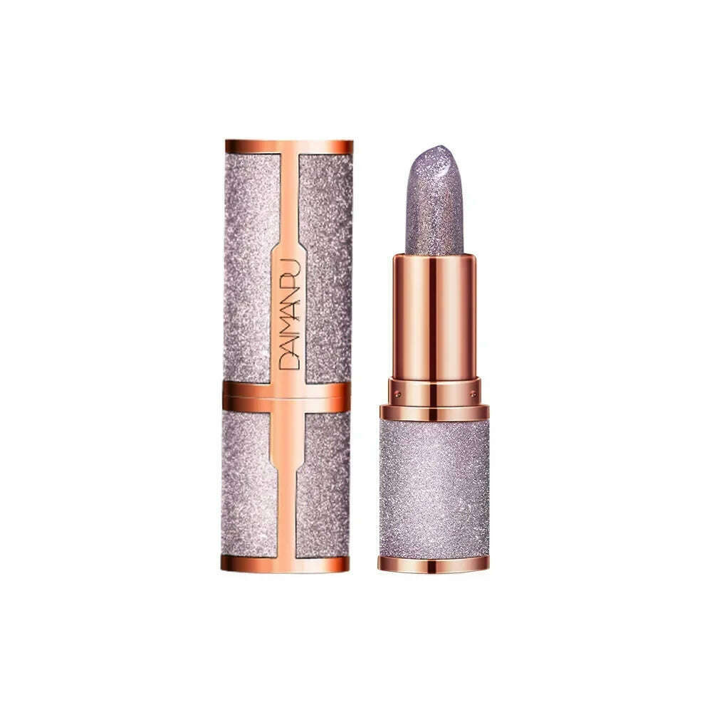 3 Colors Glitter Lipstick Temperature Color Changing Waterproof Long Lasting Nonstick Cup Lip Gloss Pink Sexy Cosmetics Makeup - KIMLUD