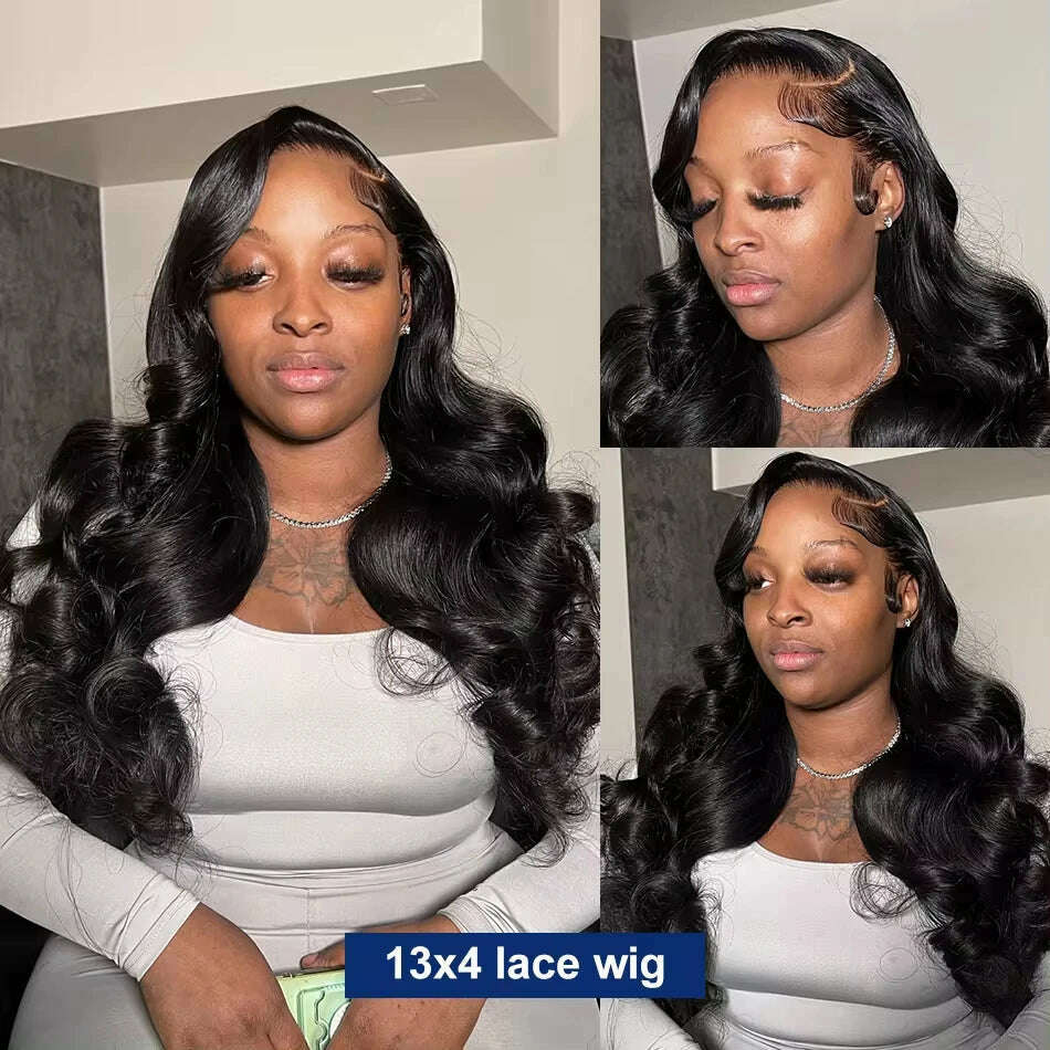 30 32 Inch 5x5 Lace Closure Glueless 13x4 Body Wave Lace Front Human Hair Wigs Loose Wave 13x6 HD Lace Frontal Wig For Women - KIMLUD