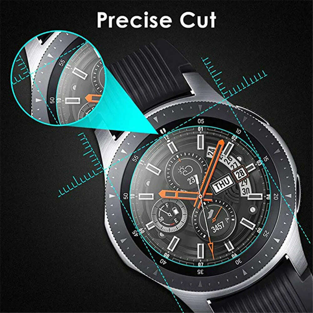 3/1pcs Upgraded Tempered Glass Screen Protector For Samsung Galaxy Watch 46mm 42mm 9h Protective Glass Film for Gear S3 S2 5 Pro - KIMLUD