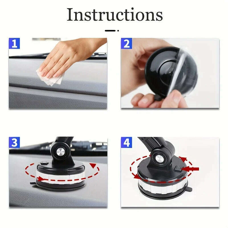 KIMLUD, 360 Rotatable Cellphone Car Phone Holder Fixed Shockproof Mobile Stand Big In GPS Support For iPhone Xiaomi Samsung Accesorries, KIMLUD Womens Clothes