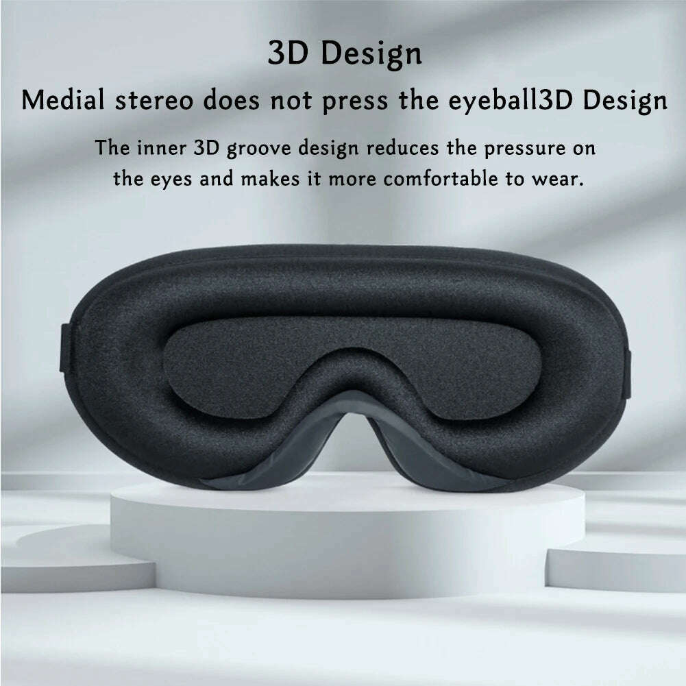 KIMLUD, 3D Memory Foam Silk Sleep Mask Soft Eye Patches Comfort Three Dimensiona Design Face Sleeping Mask Eyeshade Breathable Women Men, KIMLUD Womens Clothes