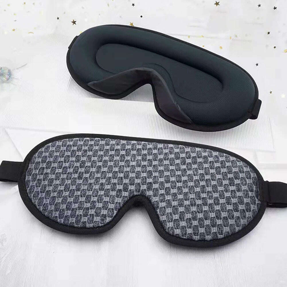 KIMLUD, 3D Memory Foam Silk Sleep Mask Soft Eye Patches Comfort Three Dimensiona Design Face Sleeping Mask Eyeshade Breathable Women Men, KIMLUD Womens Clothes