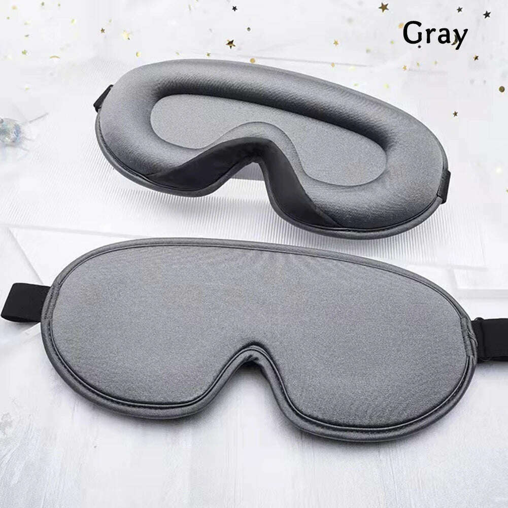 KIMLUD, 3D Memory Foam Silk Sleep Mask Soft Eye Patches Comfort Three Dimensiona Design Face Sleeping Mask Eyeshade Breathable Women Men, KIMLUD Womens Clothes