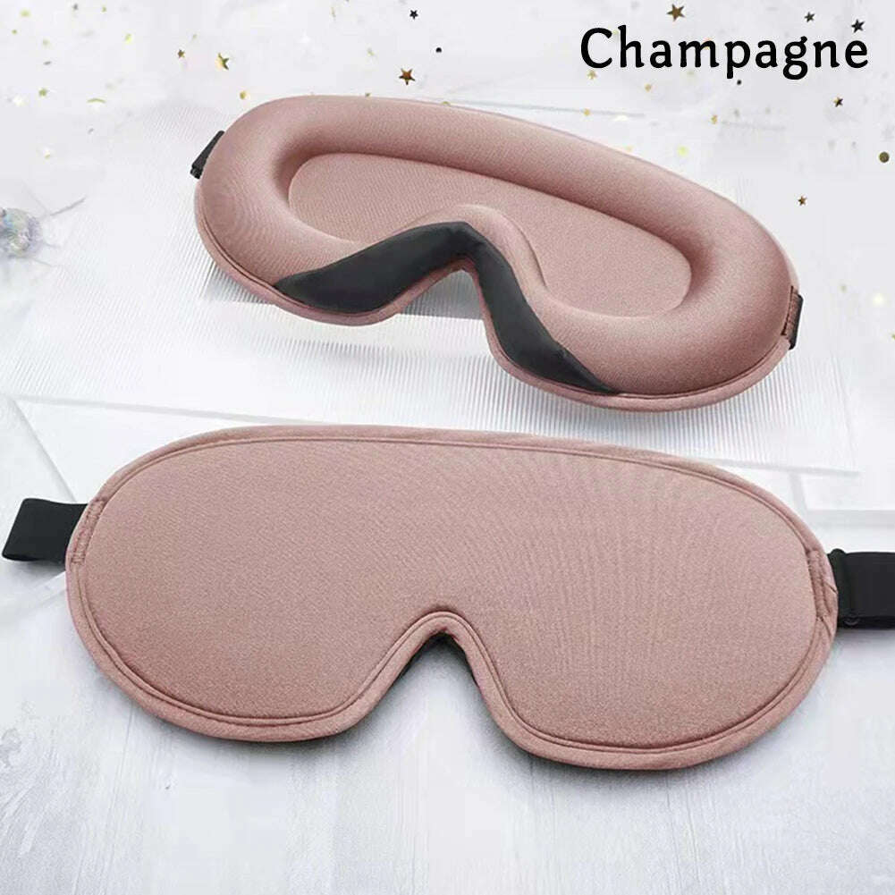 KIMLUD, 3D Memory Foam Silk Sleep Mask Soft Eye Patches Comfort Three Dimensiona Design Face Sleeping Mask Eyeshade Breathable Women Men, KIMLUD Womens Clothes