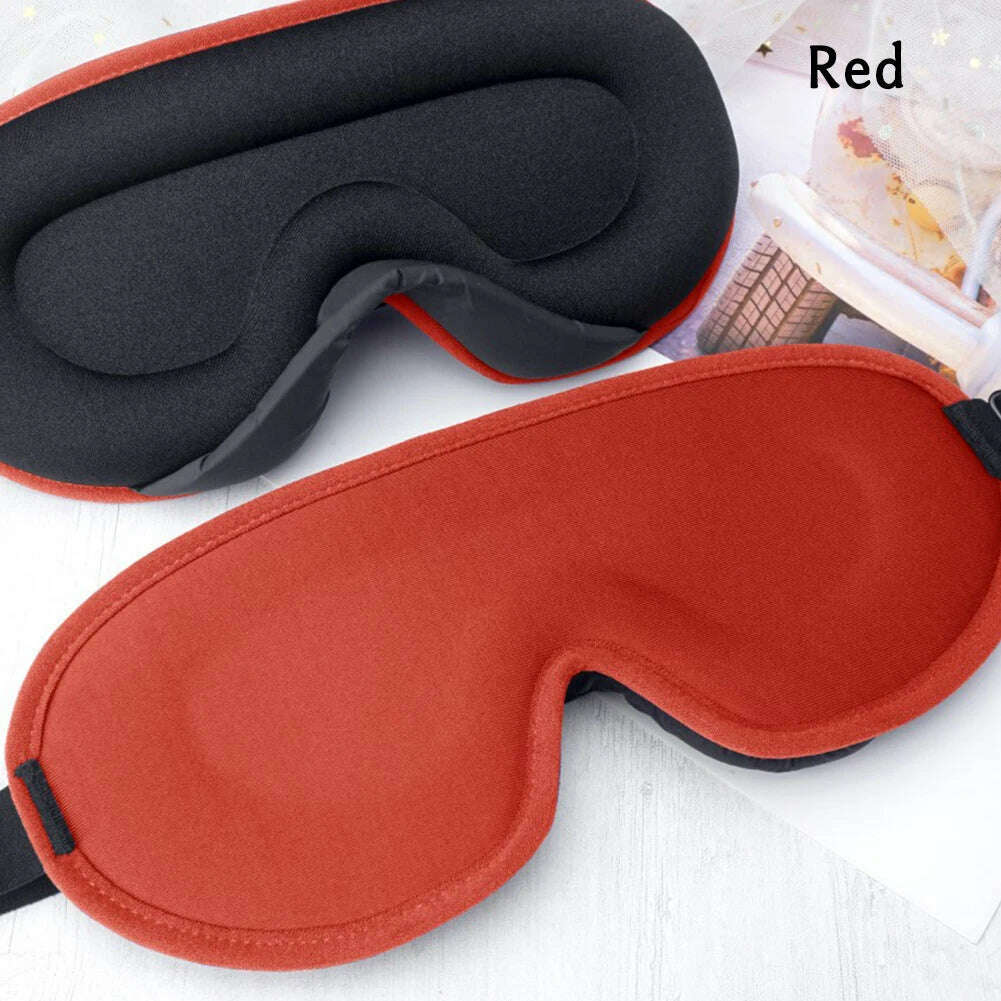 KIMLUD, 3D Memory Foam Silk Sleep Mask Soft Eye Patches Comfort Three Dimensiona Design Face Sleeping Mask Eyeshade Breathable Women Men, KIMLUD Womens Clothes