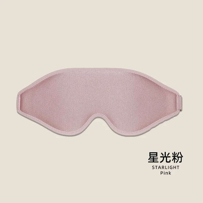 KIMLUD, 3D Sleep Mask Blindfold Sleeping Aid Eye Mask Soft Memory Foam Face Mask Eyeshade 99% Blockout Light Slaapmasker Eye Cover Patch, Pink, KIMLUD Womens Clothes