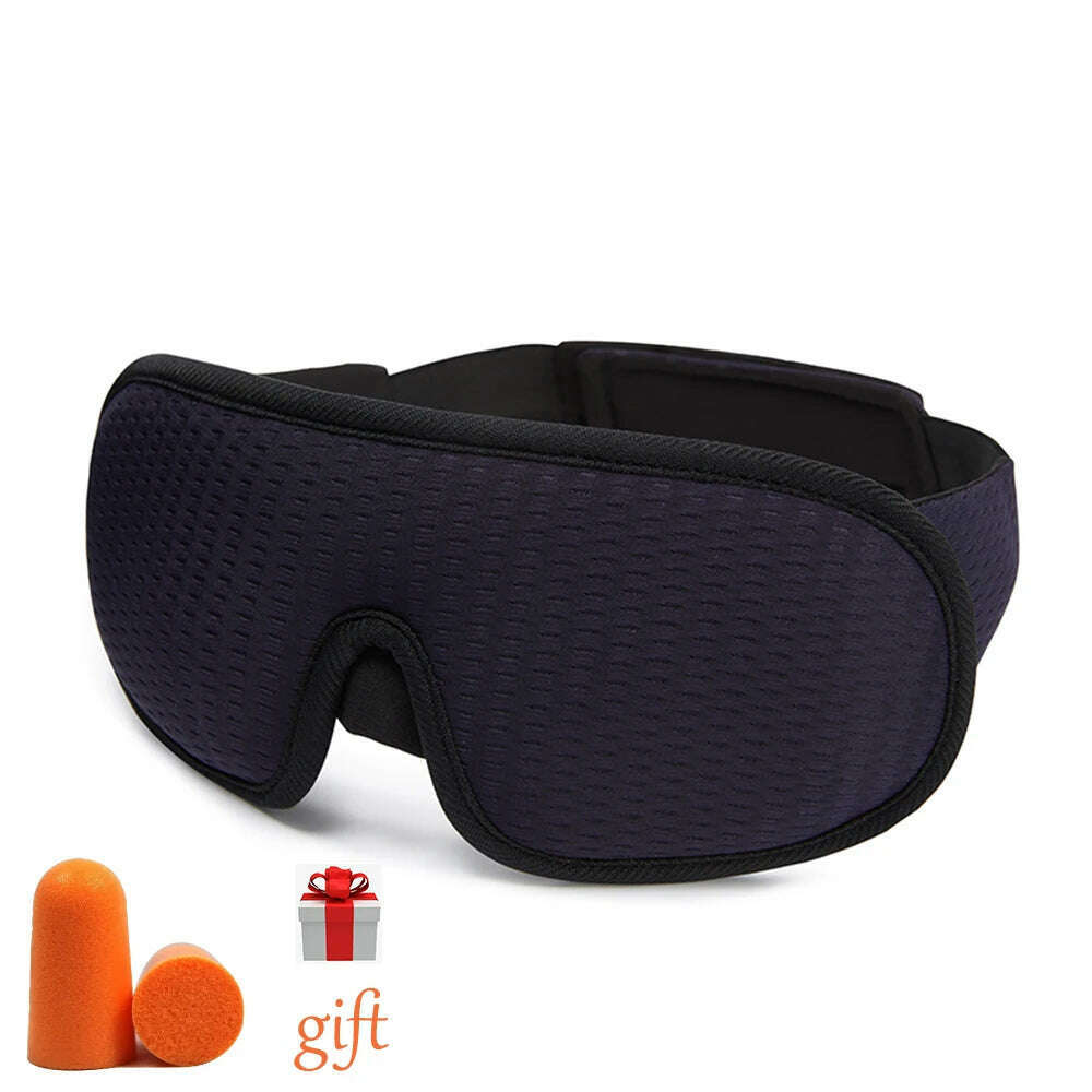 KIMLUD, 3D Sleeping Mask Block Out Light Sleep Mask for Eyes Sleepmaker EyeShade Blindfold Sleeping Face Mask Eye Patch Breathable, Sleepng mask-Navy, KIMLUD Womens Clothes