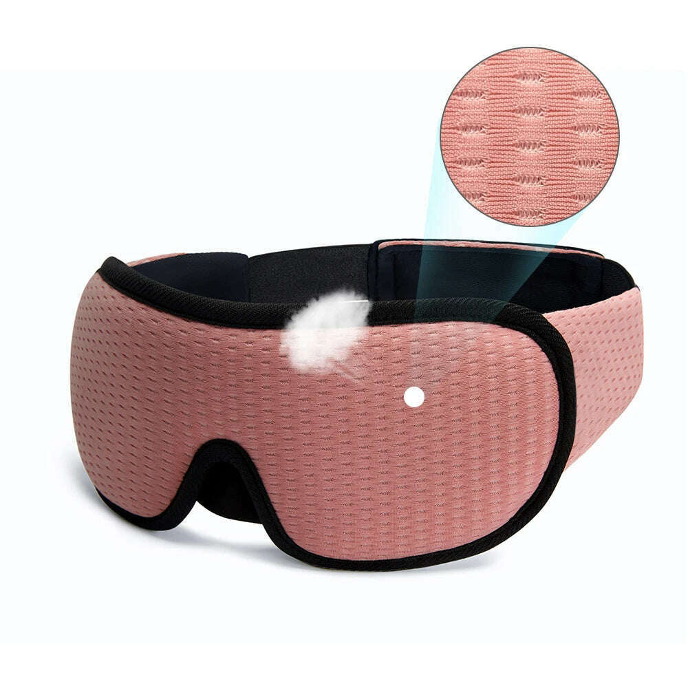 KIMLUD, 3D Sleeping Mask Travel Shade Cover Eye Mask for Sleeping Blindfold Eye Cover Night Mask Sleeping Eye Mask Eye Patch, Pink A, KIMLUD Womens Clothes