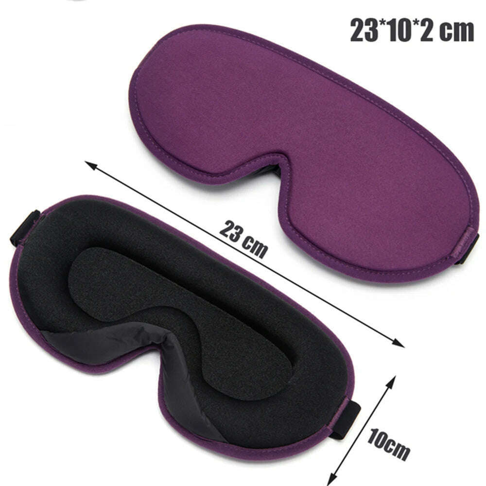 KIMLUD, 3D Sleeping Mask Travel Shade Cover Eye Mask for Sleeping Blindfold Eye Cover Night Mask Sleeping Eye Mask Eye Patch, Purple, KIMLUD Womens Clothes