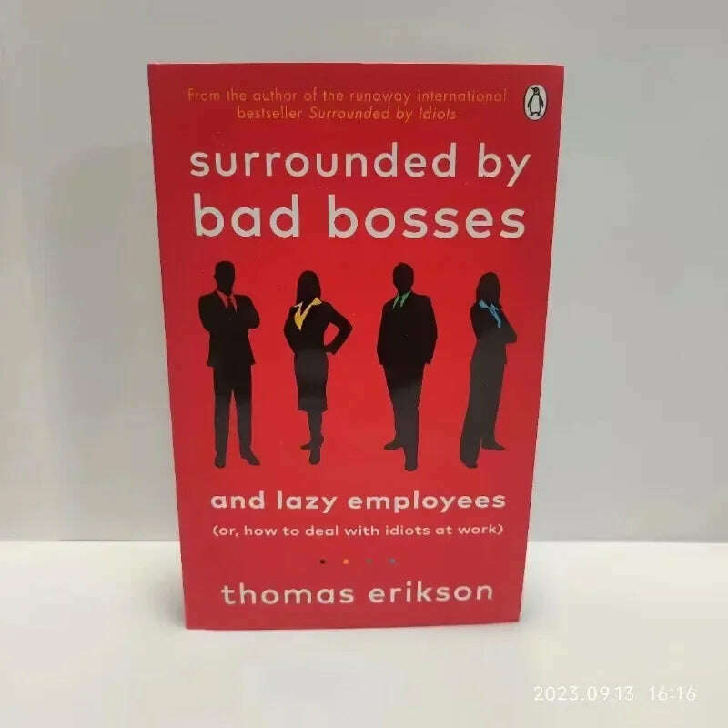 KIMLUD, 4 Books Set By Thomas Erikson Surrounded By Idiots,by Psychopaths,by Setbacks,by Bad Bosses Bestseller Book in English, KIMLUD Womens Clothes