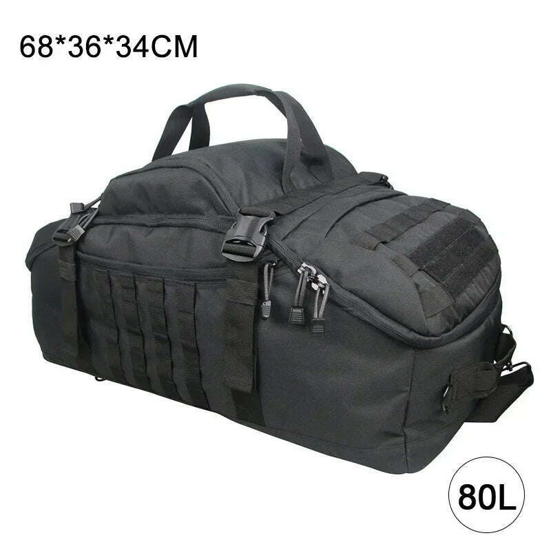 40L 60L 80L Travel Duffel Bag Military Tactical Backpack with Adjustable Strap Weekender Bag for Men Women Waterproof Gym Bags - KIMLUD