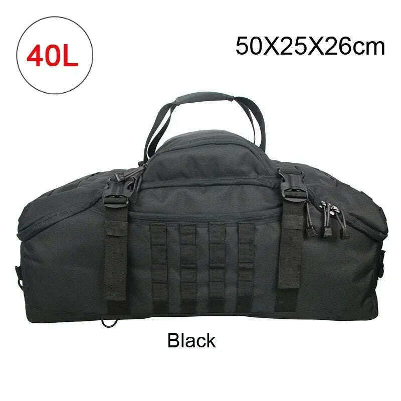 40L 60L 80L Travel Duffel Bag Military Tactical Backpack with Adjustable Strap Weekender Bag for Men Women Waterproof Gym Bags - KIMLUD