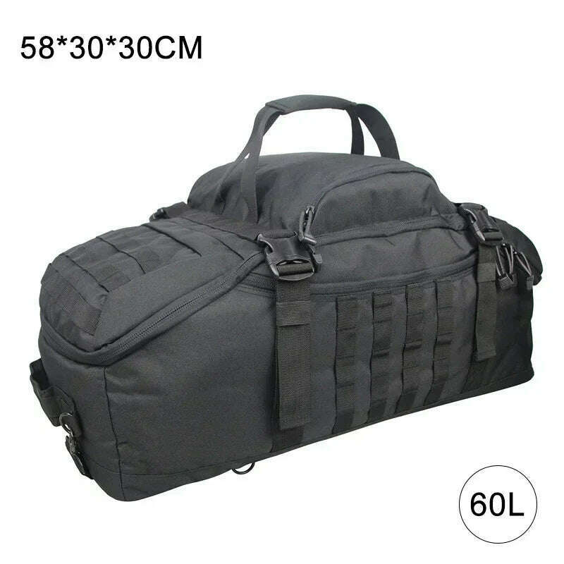 40L 60L 80L Travel Duffel Bag Military Tactical Backpack with Adjustable Strap Weekender Bag for Men Women Waterproof Gym Bags - KIMLUD