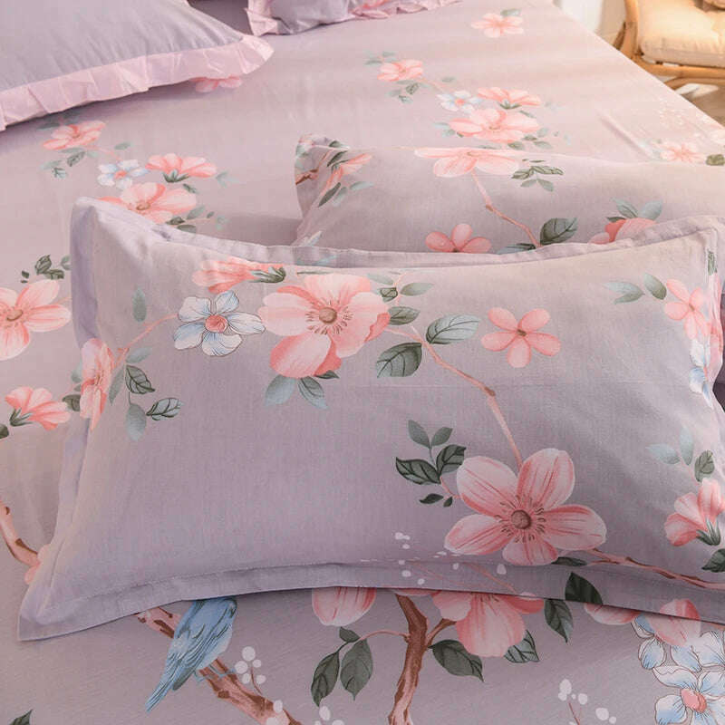 50 1 Piece 48cm*74cm Pillowcase 100% Cotton Beauty Floral Printing Pillow Case Cover For Bedroom - KIMLUD