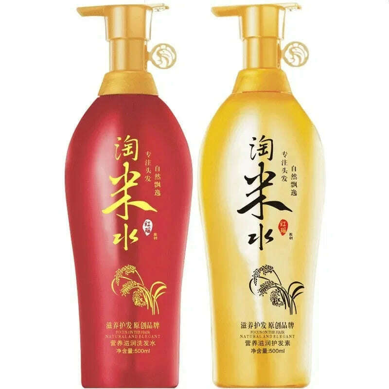 KIMLUD, 500ml Tradition Wash Rice Water Hair Shampoo Professional Hair Care Anti Hair Loss Treatment Fast Growth Anti Dandruff Shampoo, KIMLUD Womens Clothes