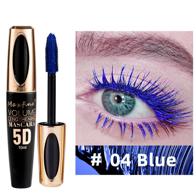 KIMLUD, 5D silk mascara with big eyes, strong and lasting black content and length, waterproof and non-caking, and prolonged mascara., 04, KIMLUD APPAREL - Womens Clothes