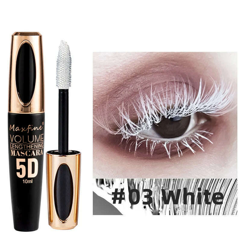 KIMLUD, 5D silk mascara with big eyes, strong and lasting black content and length, waterproof and non-caking, and prolonged mascara., 03, KIMLUD APPAREL - Womens Clothes