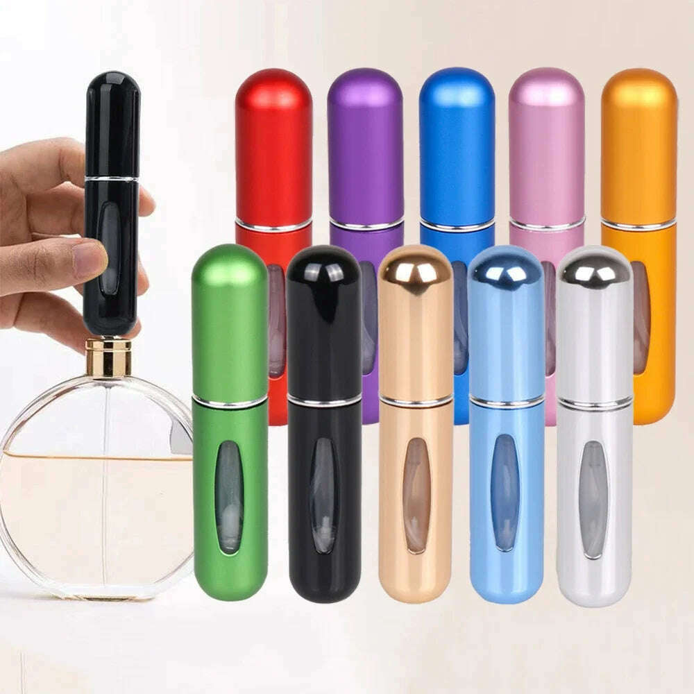 5ml Perfume Atomizer Portable Liquid Cosmetics Containers Traveling Mini Alcochol Perfume Refillable Bottles Empty Spray Bottle - KIMLUD