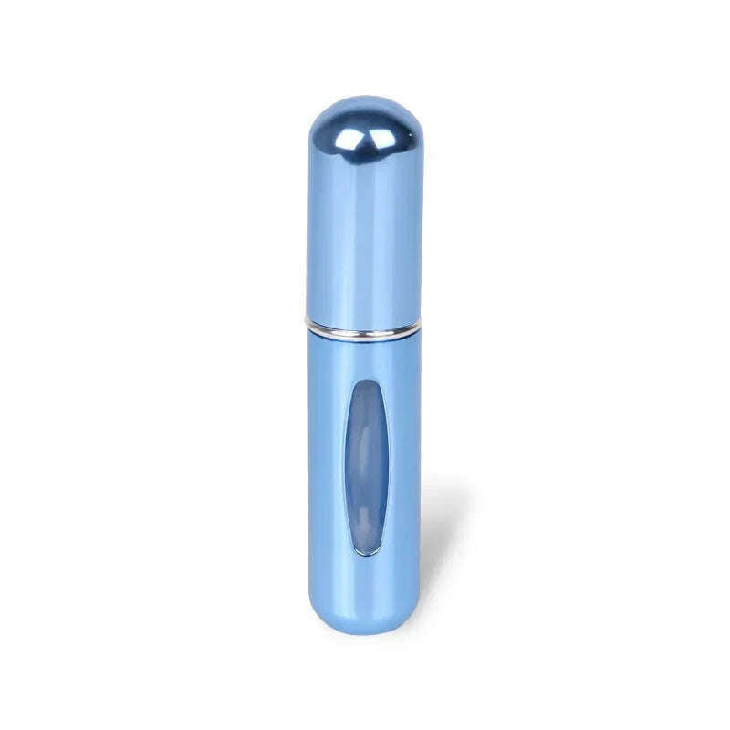 KIMLUD, 5ml Perfume Atomizer Portable Liquid Cosmetics Containers Traveling Mini Alcochol Perfume Refillable Bottles Empty Spray Bottle, Bright blue, KIMLUD APPAREL - Womens Clothes