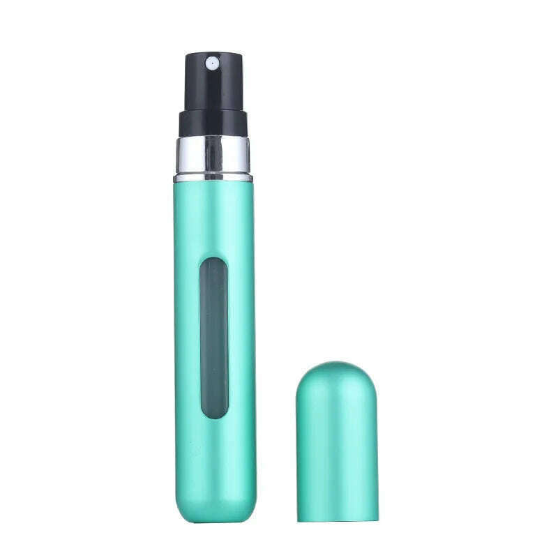 KIMLUD, 5Ml Perfume Atomizer Portable Liquid Cosmetics Containers Traveling Mini Alcochol Perfume Refillable Bottles Empty Spray Bottle, 8ML Matte green, KIMLUD Womens Clothes