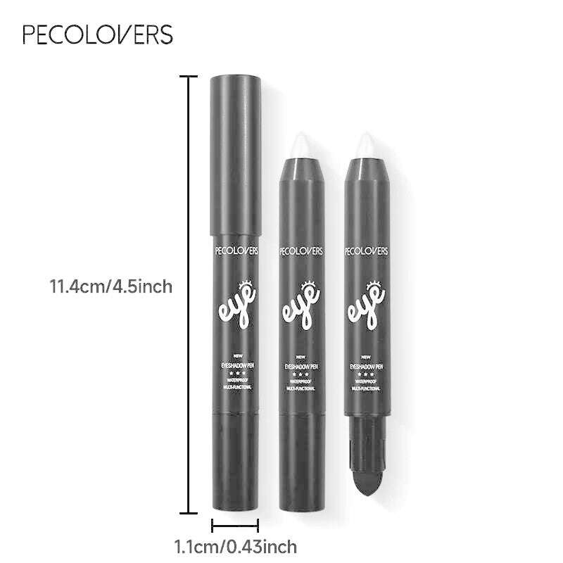 6 Colors Pearlescent Eyeshadow Eyeliner Pencil Glitter Matte Eye Shadow Makeup Pigment Silkworm Eyeshadow Pen - KIMLUD