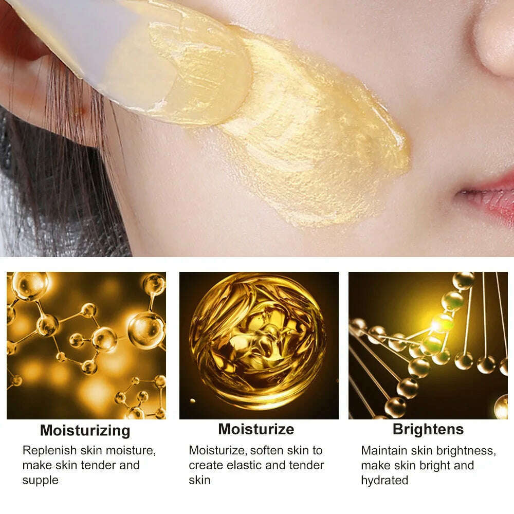 KIMLUD, 60g 24K Golden Collagen Face Tear Off Mask Deep Clean Dark Spots T Zone Nose Blackhead Remove Peel Off Mask Anti Aging Skin Care, KIMLUD Womens Clothes