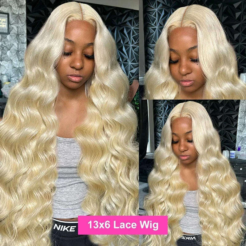 KIMLUD, 613 Honey lace front human hair wig 13x6 body wave blonde HD Transparent choice 30 40 inch Pre plucked brazilian glueless wigs, KIMLUD Womens Clothes