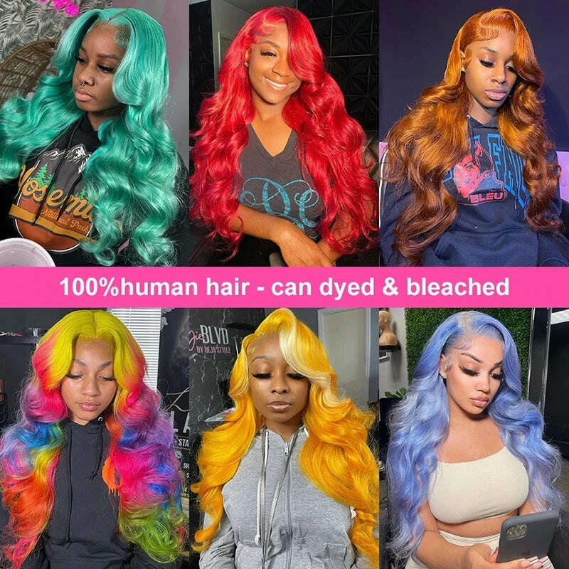 613 Honey lace front human hair wig 13x6 body wave blonde HD Transparent choice 30 40 inch Pre plucked brazilian glueless wigs - KIMLUD