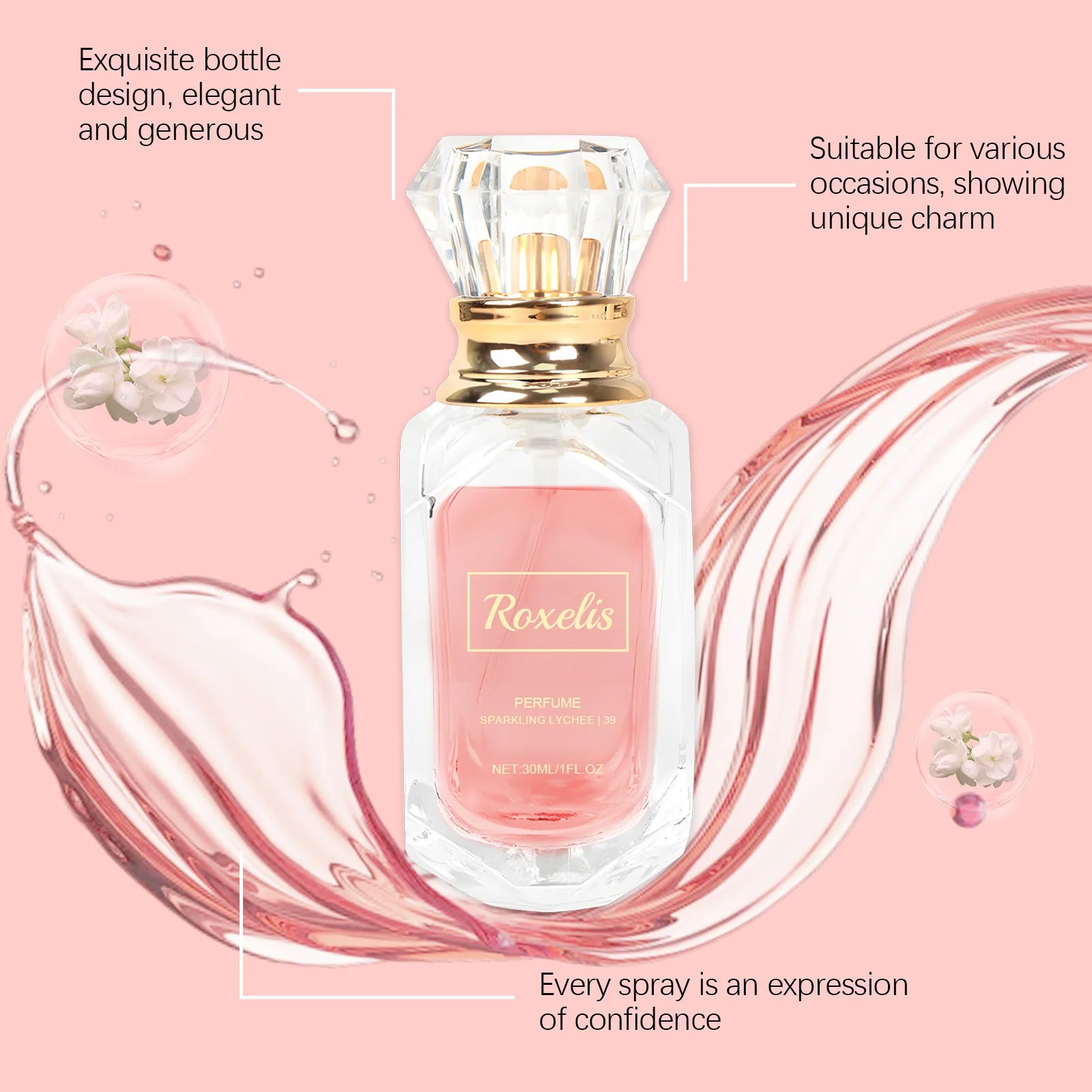 KIMLUD, Ouhoe 30ml Lychee Floral Scent Perfume Spray Charming Flirting Dating Light Fragrance Attract Floral Scent Pheromone Perfume, KIMLUD Womens Clothes