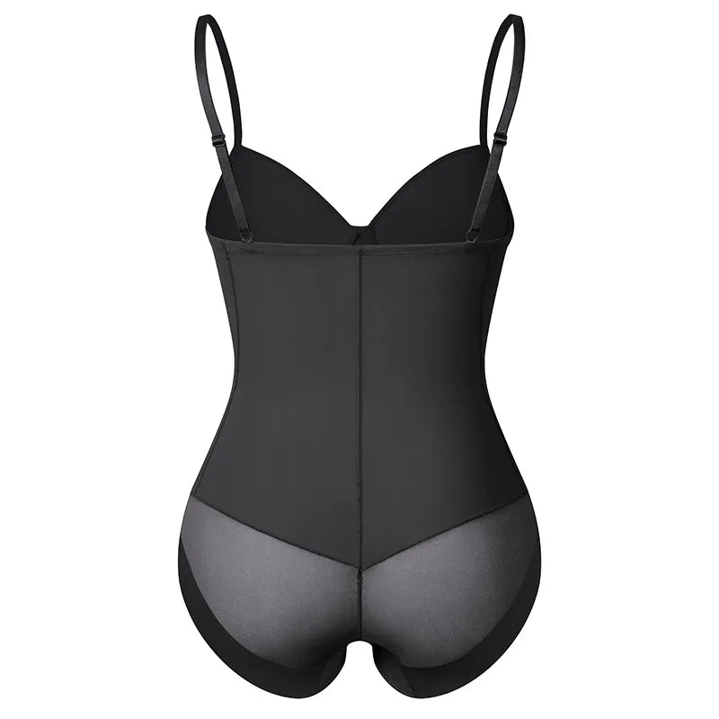 Women's Waist Trainer Shaping Bodysuit With Boning Full Body Tummy Control Shapewear Waist Trainer Corset