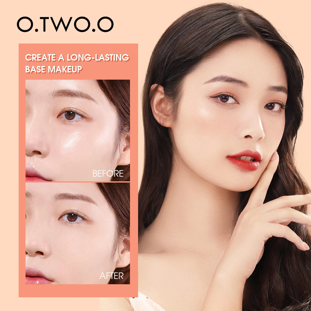 KIMLUD, O.TWO.O Face Setting Powder Cushion Compact Powder Oil-Control 3 Colors Matte Smooth Finish Concealer Makeup Pressed Powder, KIMLUD Womens Clothes