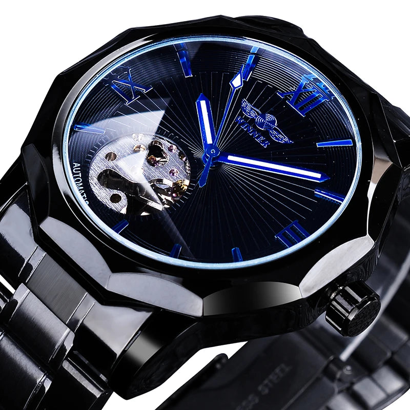 2020 Jaragar Top Brand Luxury Mechanical Male Watches Blue Glass Aviator Series Military True Men's Sport Automatic Wrist Watch