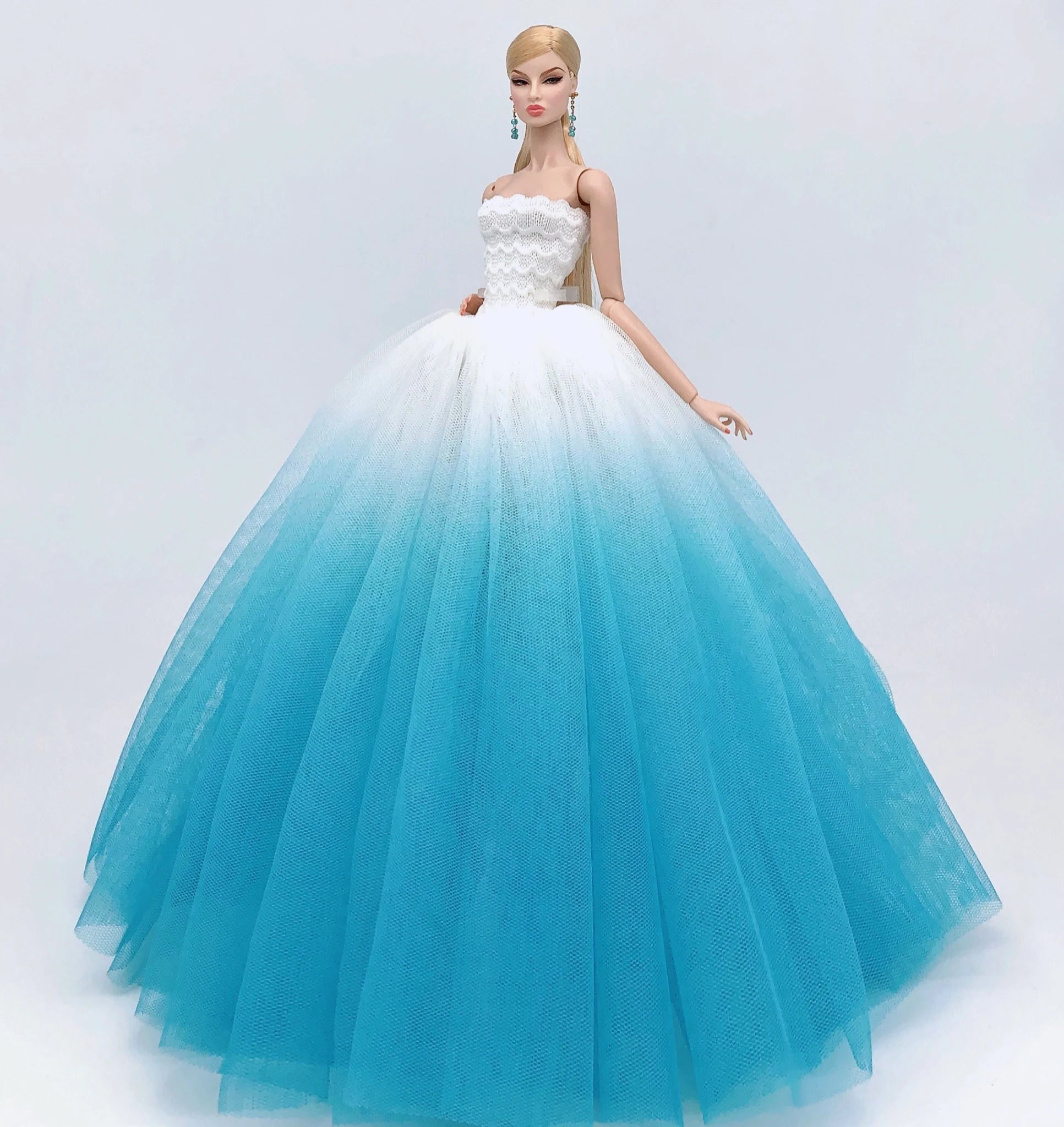 KIMLUD, case for barbie doll clothes Princess dress trailing wedding bride marriage dress for barbie accessories toys house ornaments, KIMLUD Womens Clothes